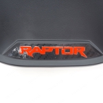 ถ้วยรองมือเปิด เบ้ากันรอย เบ้ากลม โลโก้สีแดง "RAPTOR" 4 ประตู 4 ชิ้น สีดำด้าน สำหรับ Ford Raptor Ranger XLT Wildtrak 4x2 4x4 ปี 2022-2023